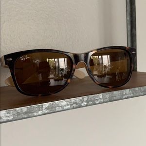 Ray-Ban Tortoise and Cream Wayfarer